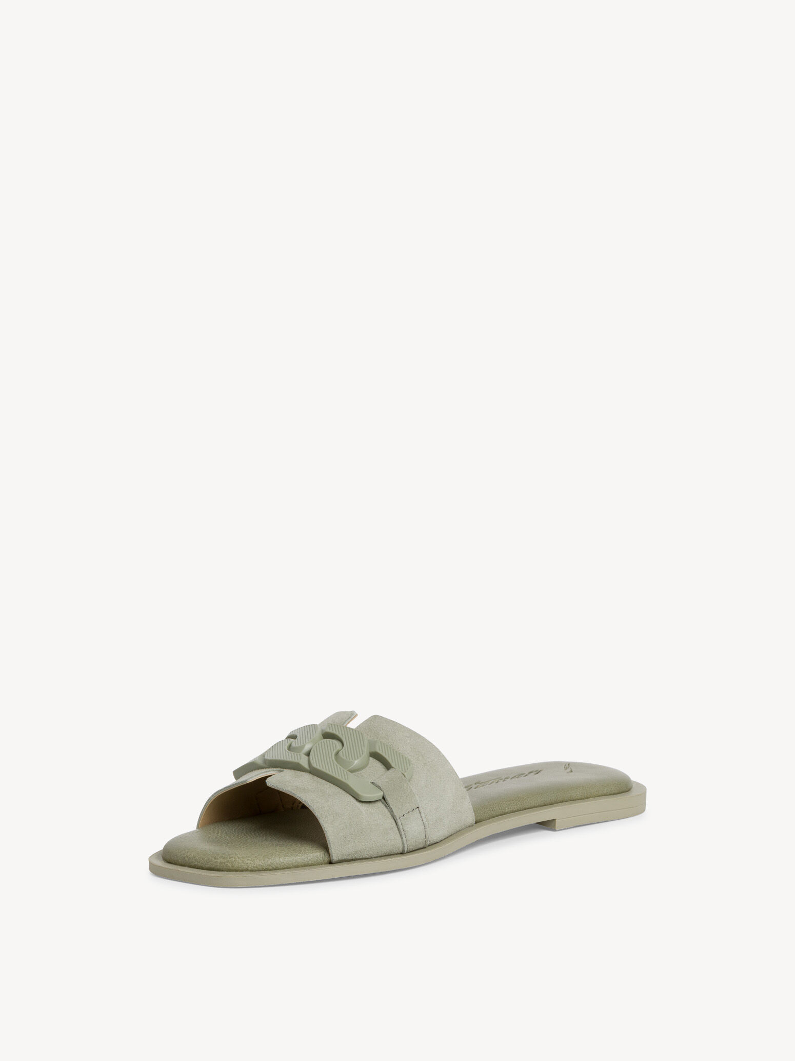 Mule en cuir - vert