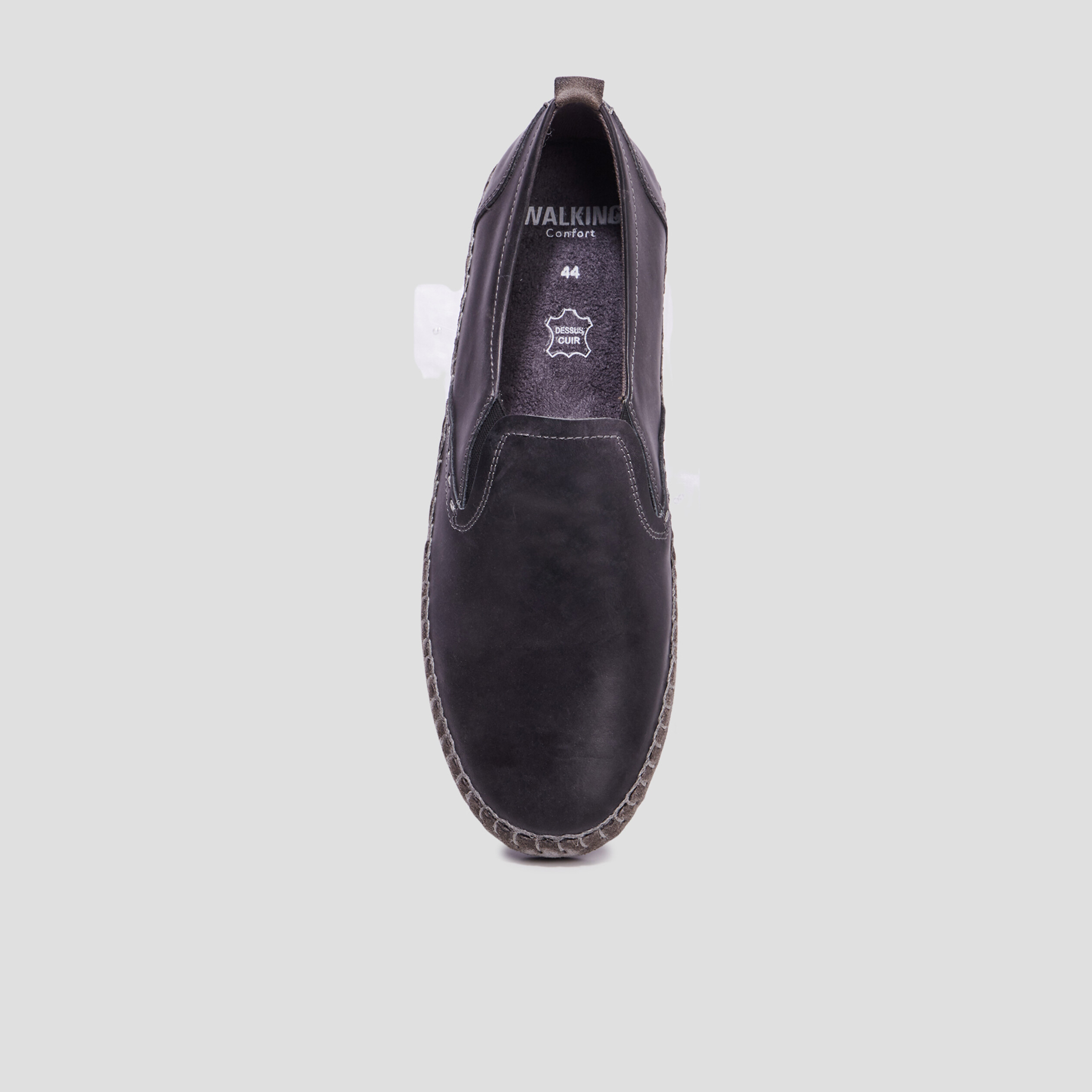 Loafers en cuir Walking gris homme | La Halle