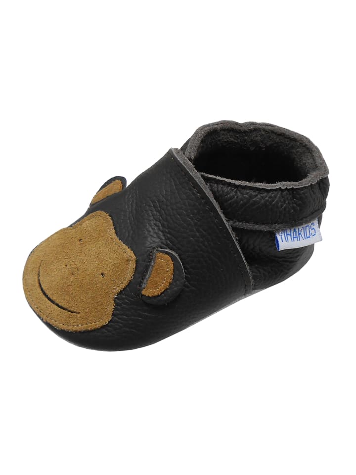 Yalion Leder-Krabbelschuhe 