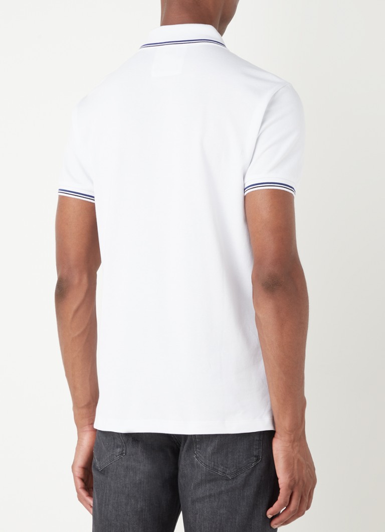 Emporio Armani polo majica regularnog kroja od pike pamuka s manžetama na vrhovima
