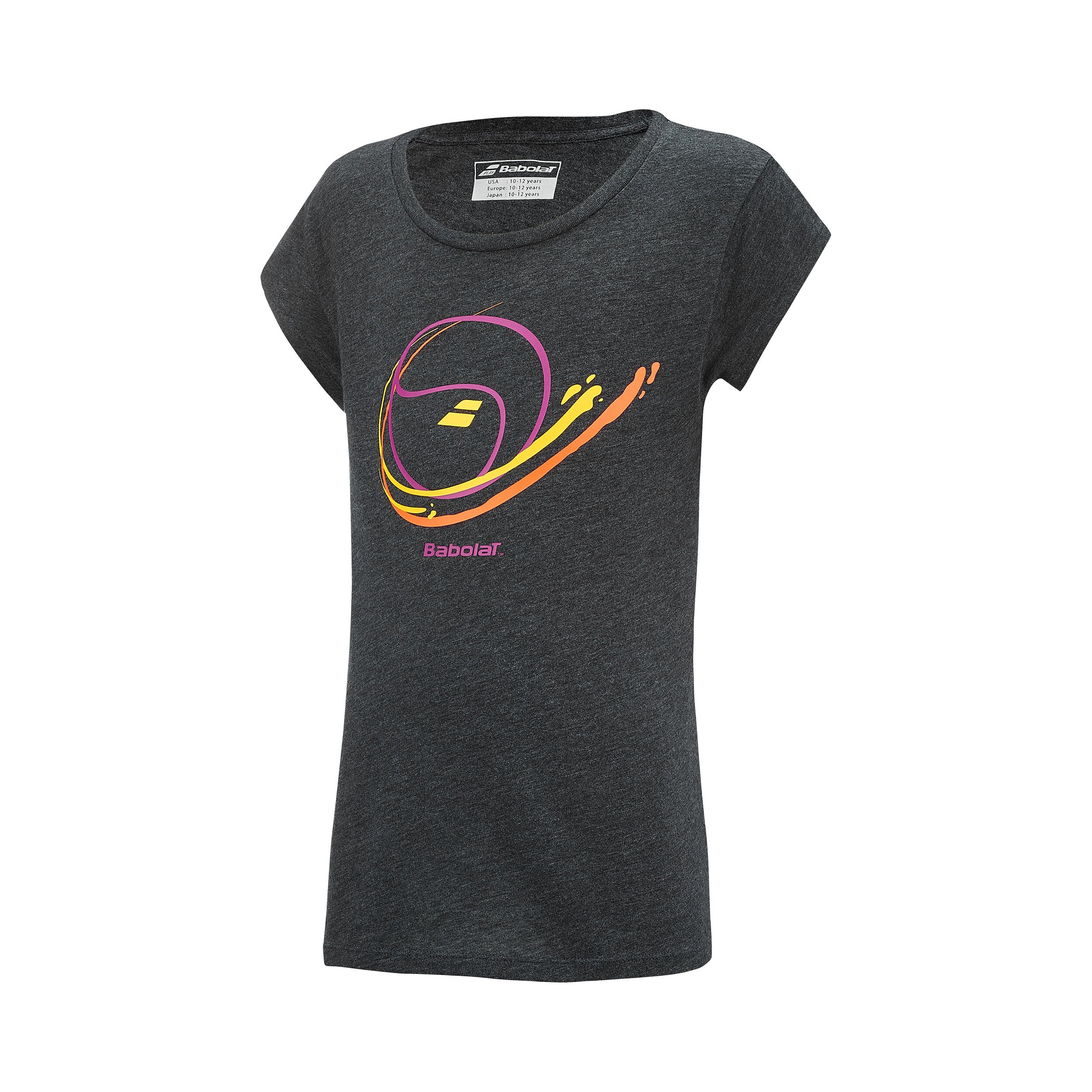 Exercise Message T-Shirt Mädchen - Schwarz, Mehrfarbig