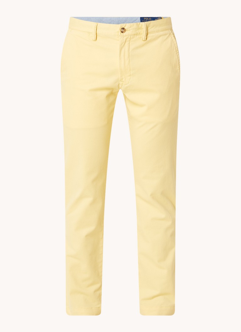 Pantaloni chino elastici cu talie medie Ralph Lauren