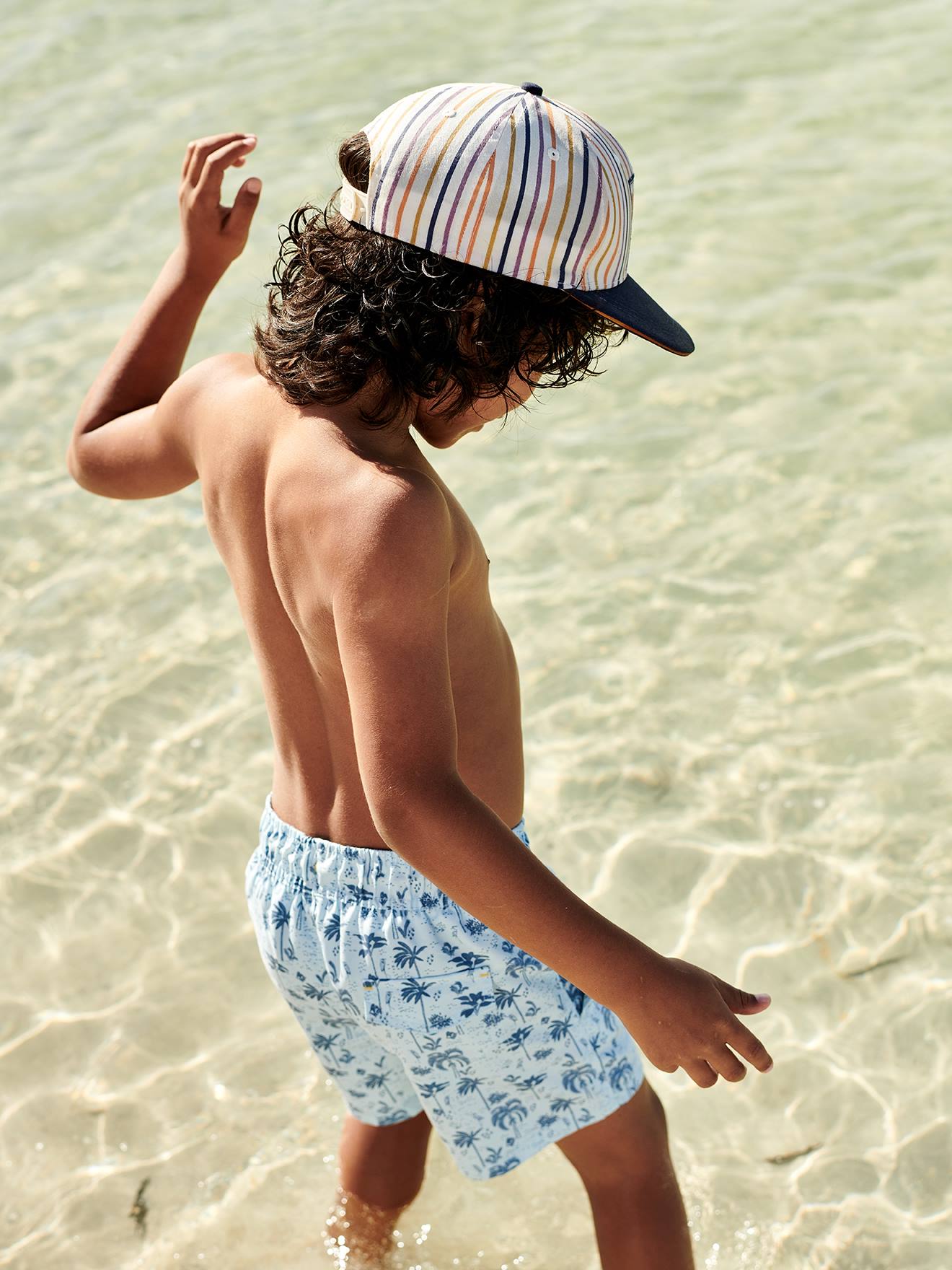Vertbaudet Jungen Badeshorts Oeko-Tex - hellblau