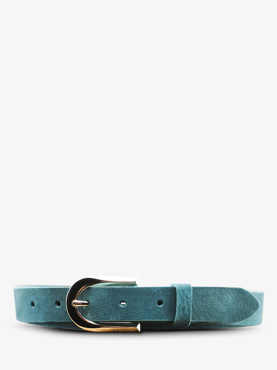 LaCeinture Magnifique Nubuck - 25mm - Bleu Piscine