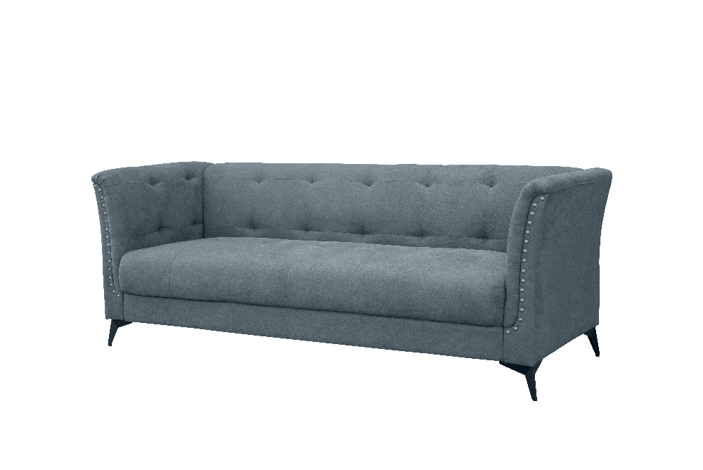 Happy Home 3-Sitzer Stoffsofa Polstersofa Sitzmöbel Loungesofa anthrazit