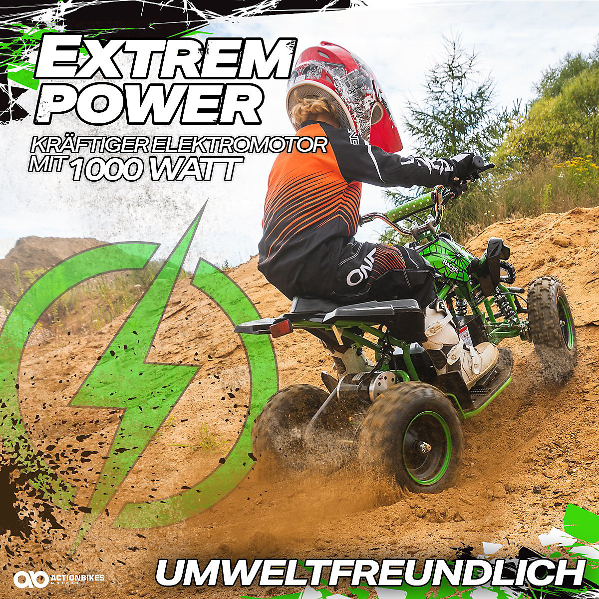 Kinder Elektroquad ATV Racer - 1000 Watt 36 Volt Elektromotor - Kinderfahrzeug