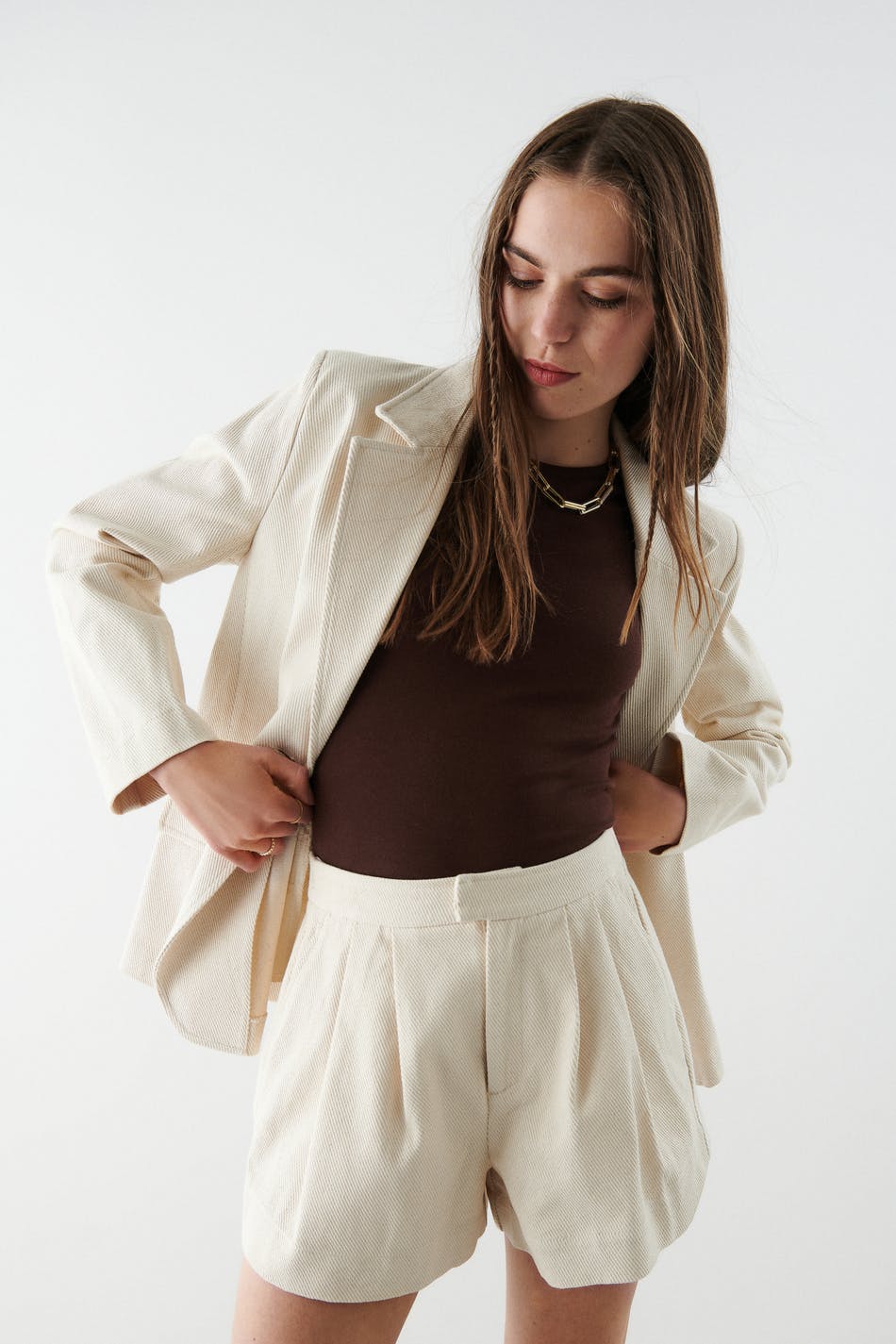 Beata twill shorts