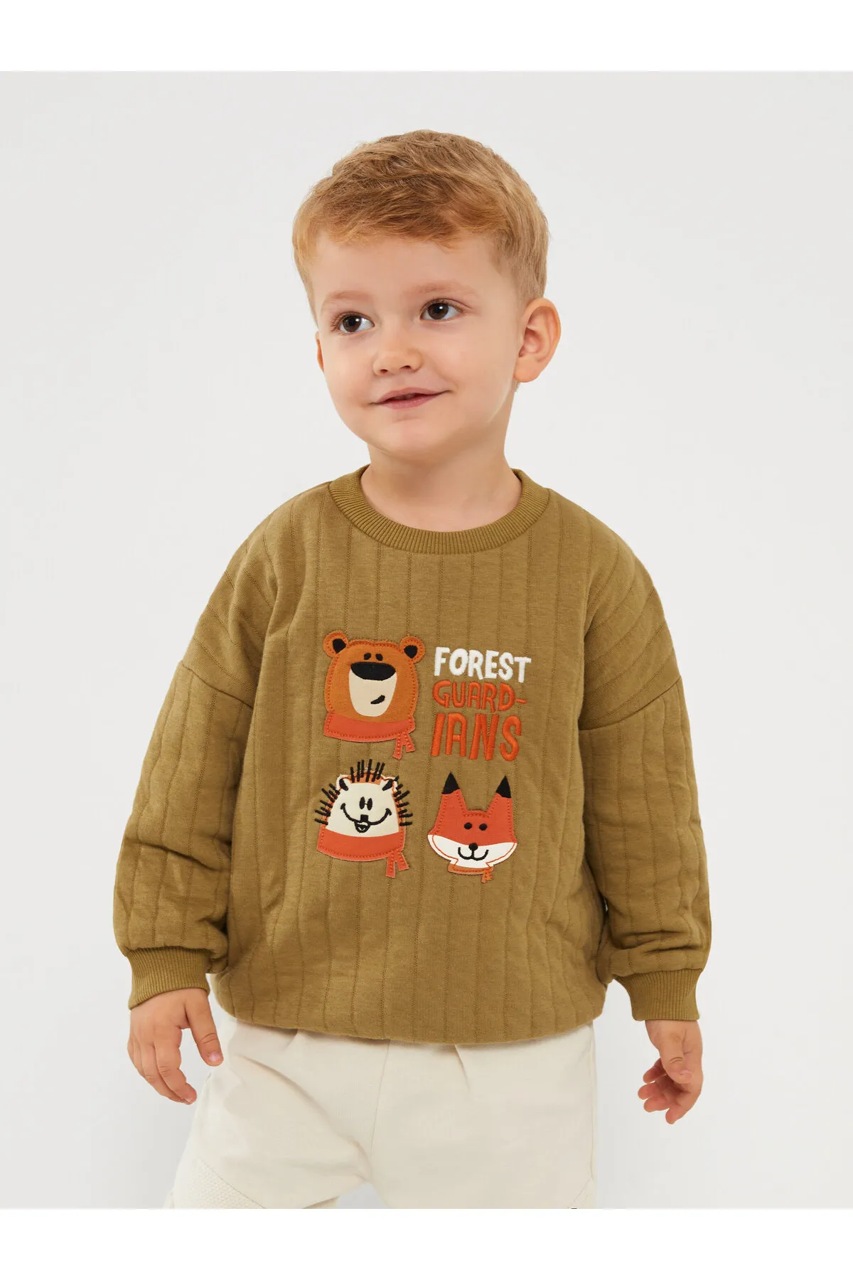 LC Waikiki  Langarm-Sweatshirt für Babys mit Rundhalsausschnitt