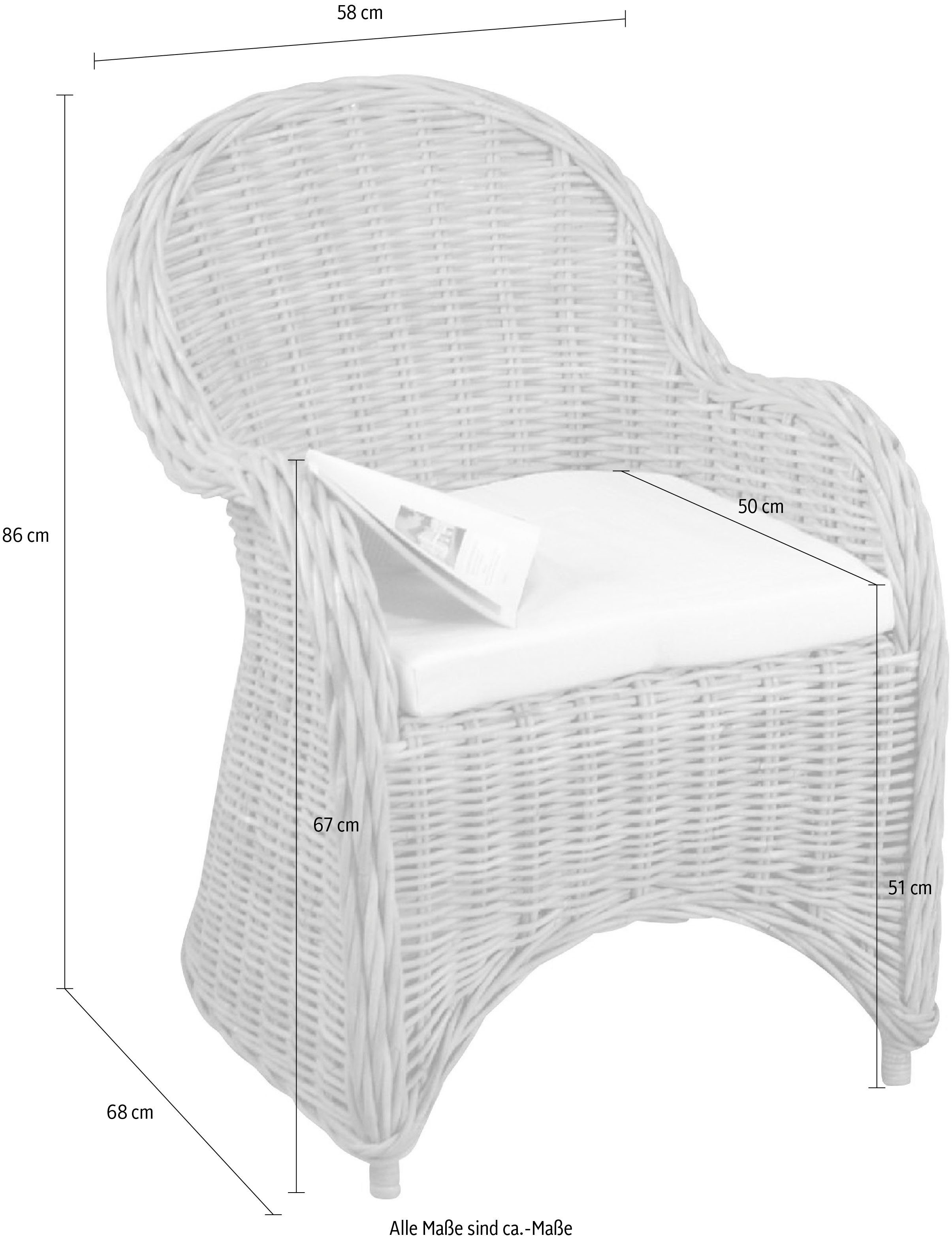 Home affaire Rattanstuhl sesselschau
