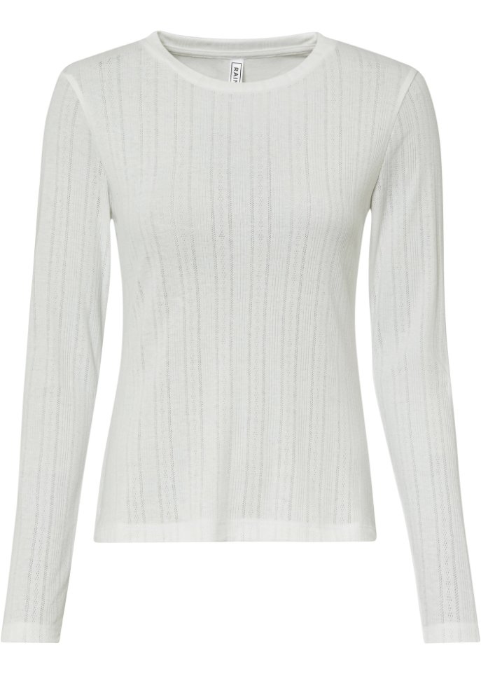 Langarmshirt in Strickoptik