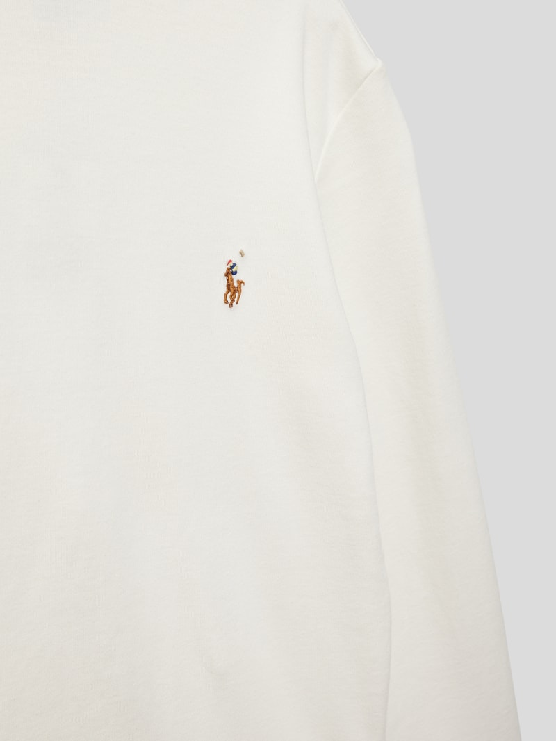 Sweatshirt mit Rollkragen in offwhite
