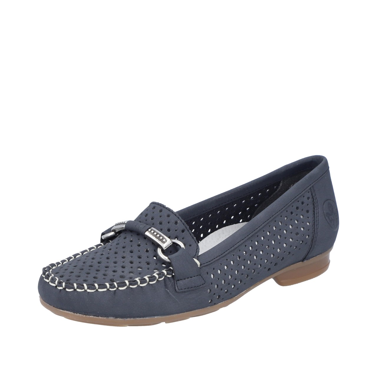 RIEKER Sportliche Slipper blau