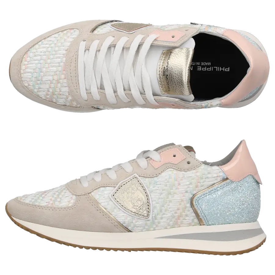 Philippe Model - Sneaker low TRPX Veloursleder Textil - beige