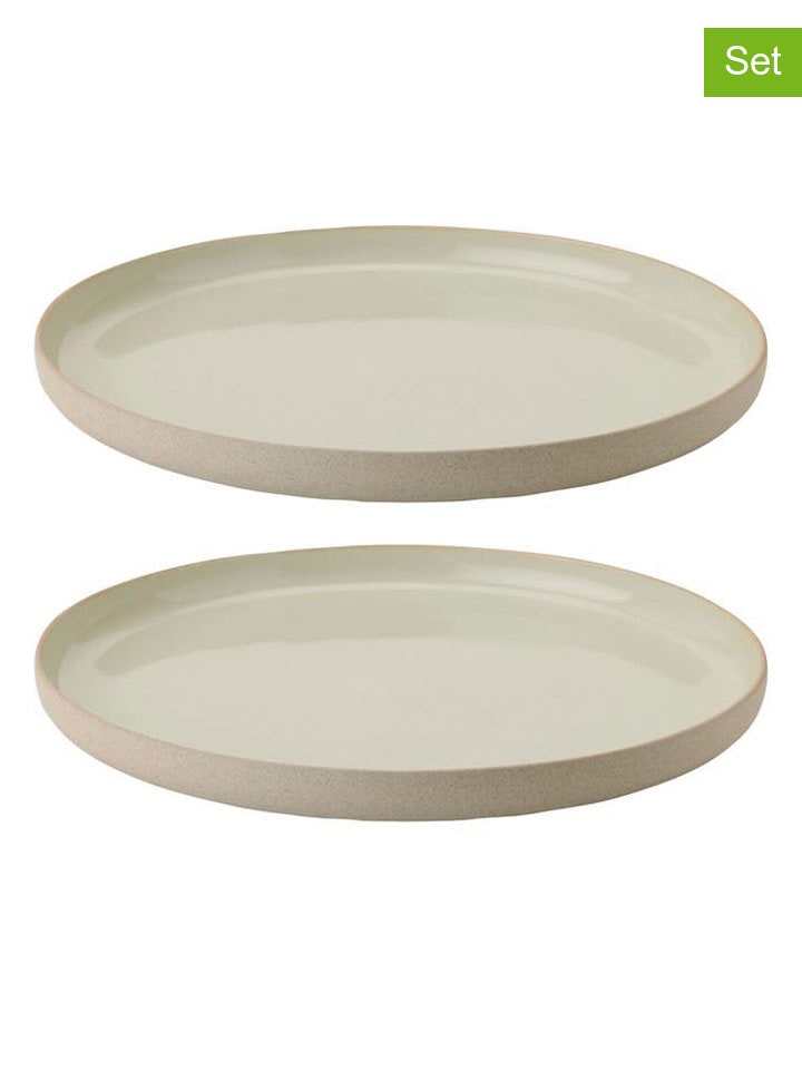 Stelton 2er-Set: Speiseteller ''Emma'' in Beige/ Grau - Ø 24 cm günstig kaufen onesize