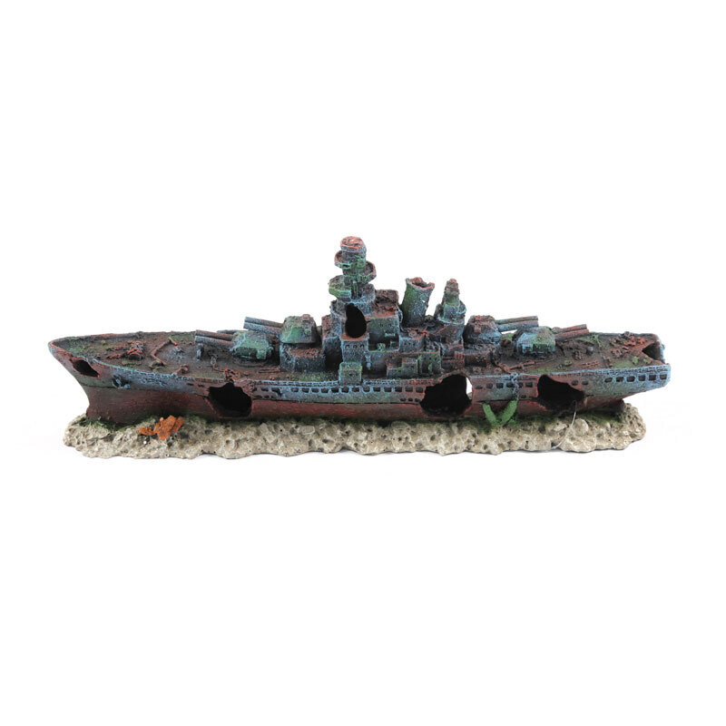 Aquatlantis Dekoration Aquatlantis Aquariendeko Zerstörer Schiff S