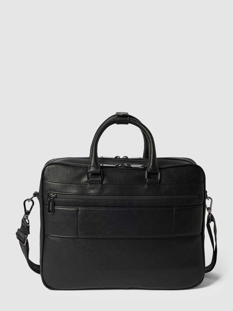 Laptoptasche mit Allover-Logo in schwarz