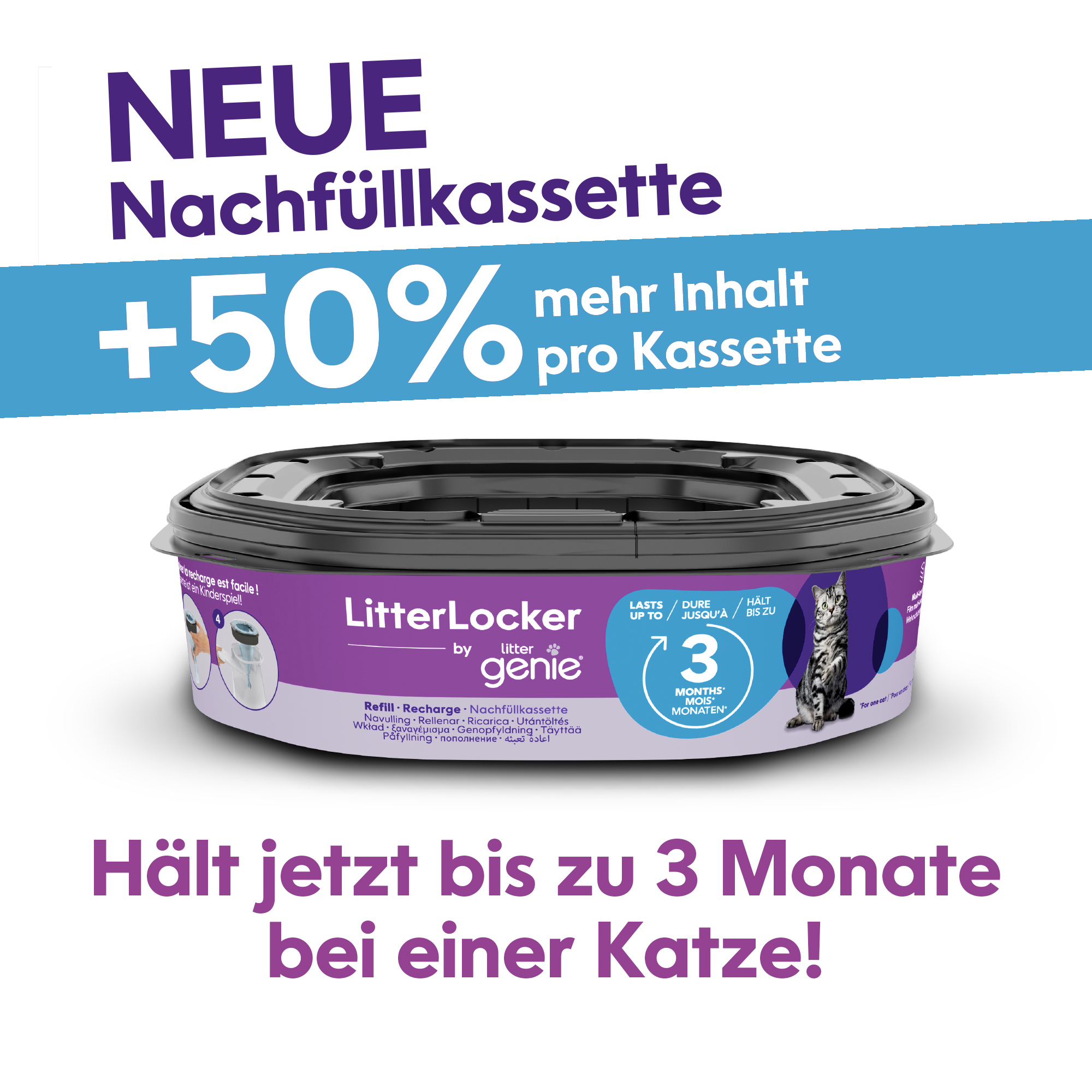 HabaPet Toilettenzubehör HabaPet LitterLocker by Litter Genie Katzenstreu Entsorgungseimer