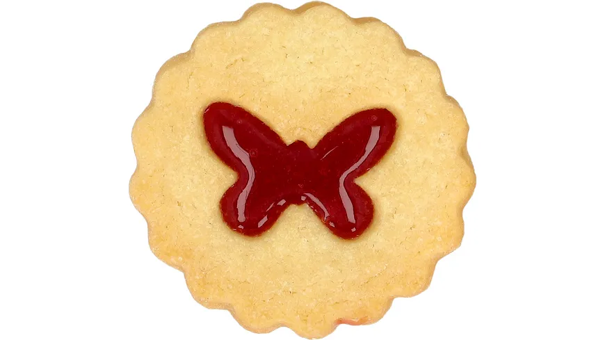 RBV BIRKMANN Ausstechform Linzer Schmetterling 5cm