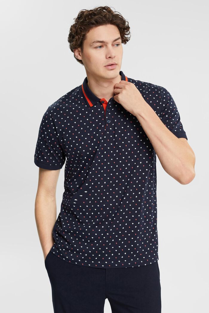 Poloshirt mit Allover-Muster