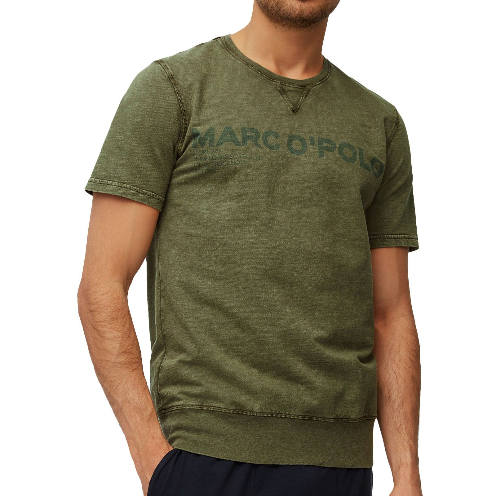 Marc O'Polo T-Shirt Shirt Crew Neck mit Marken-Aufschrift
