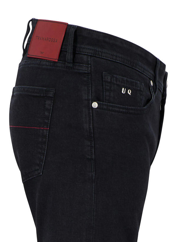 tramarossa, Jeans Michelangelo, Baumwoll-Stretch, black raw