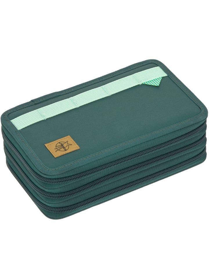 Lässig School Triple Pencil Case Unique dark green Ocean Edition in grün günstig kaufen onesize
