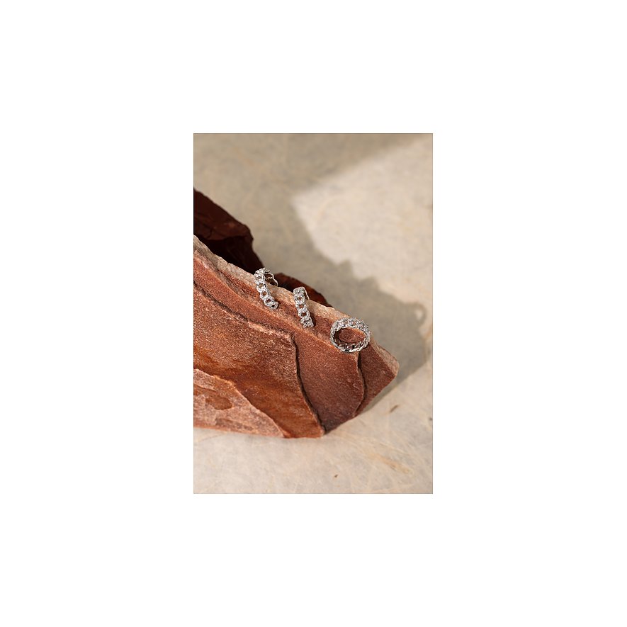JETTE Creolen GLITTER CHAIN