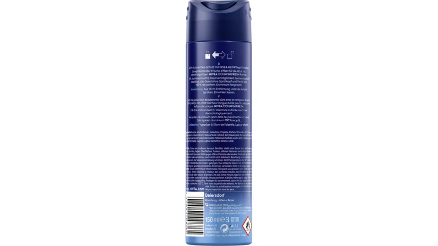 NIVEA MEN Deo Spray Fresh Active 150 ml