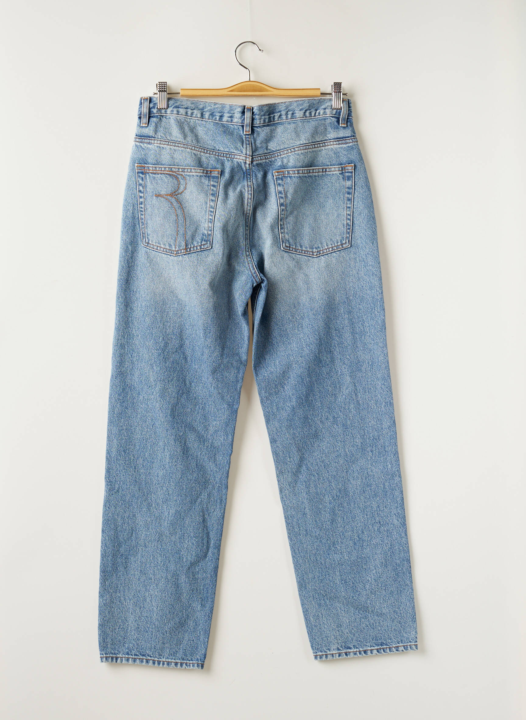 Rouje Jean Mom Femme couleur bleu