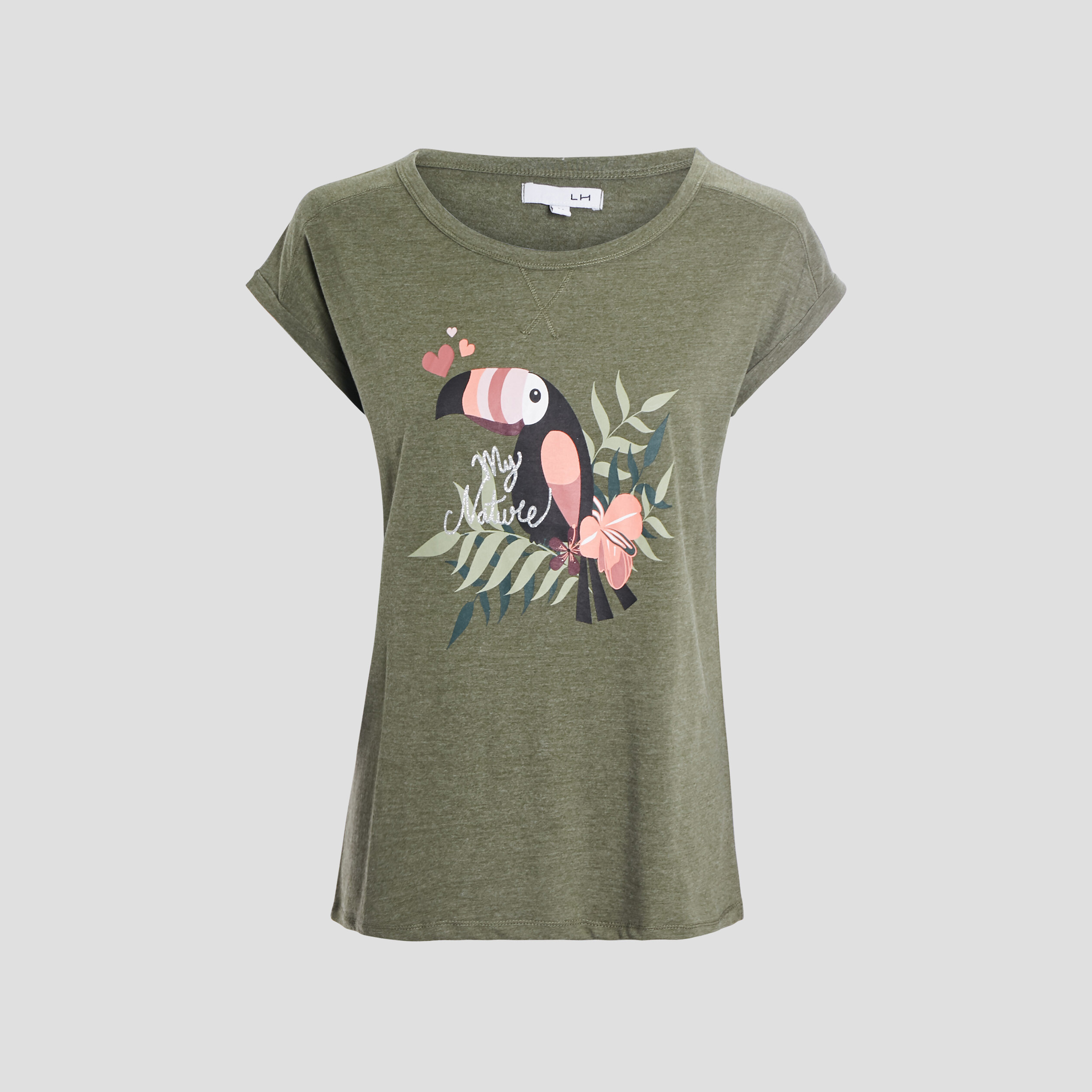 Haut de pyjama vert kaki femme | La Halle