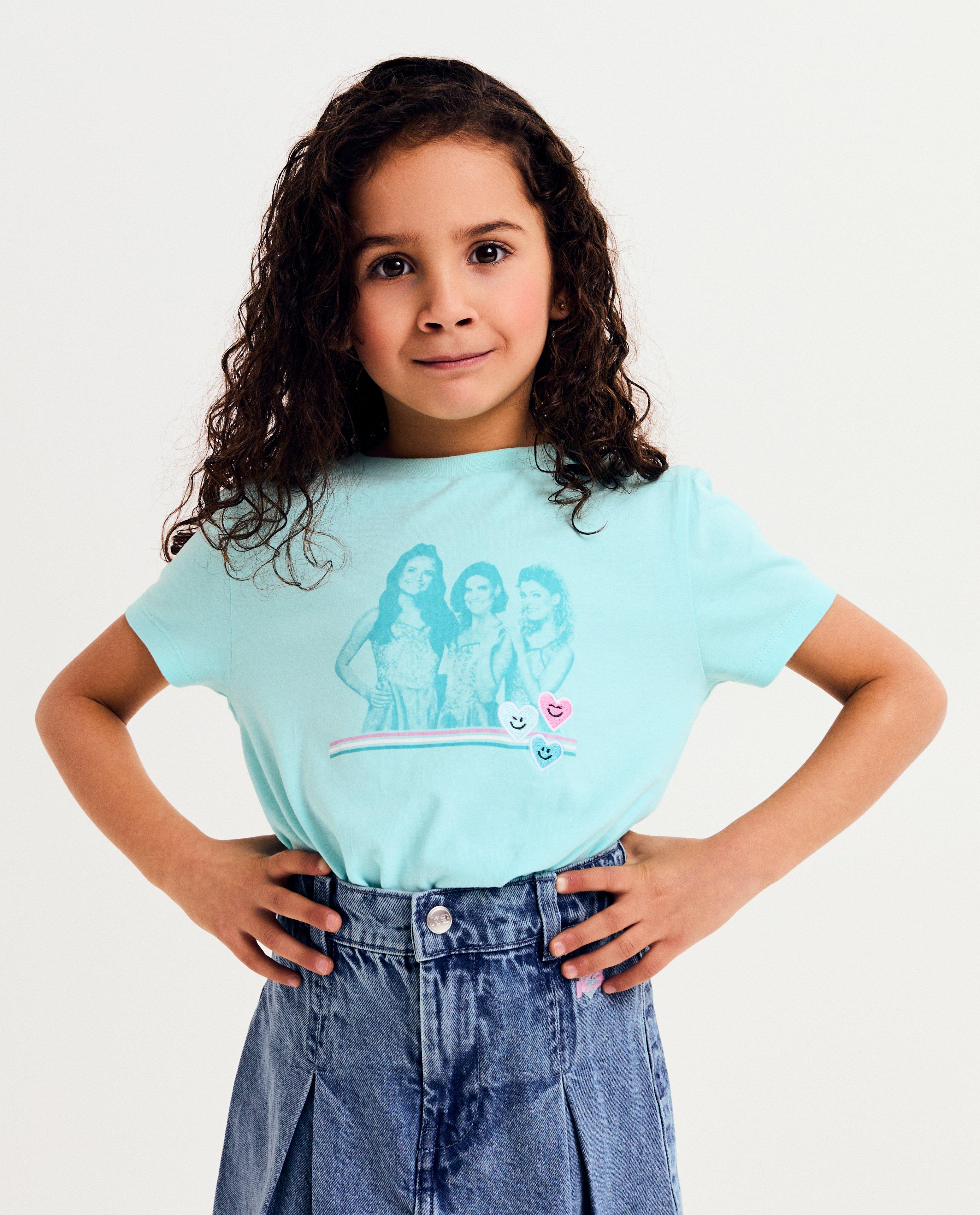 Tricou K3 cu imprimeu foto K3 verde deschis