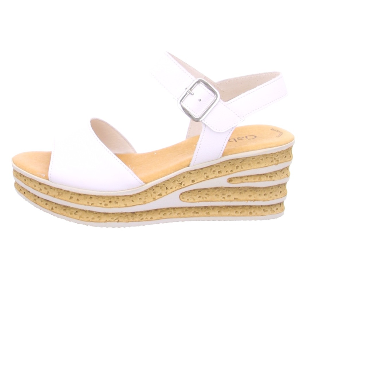 GABOR Komfort Sandalen weiss Gabor Fashion Keilsandalette 24.651.21 W