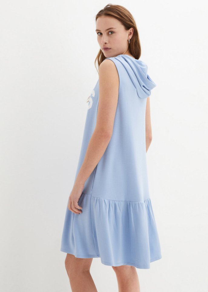 Kapuzen-Sweatkleid, ohne Arm