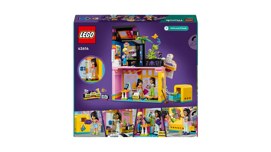 LEGO Friends 42614 Vintage-Modegeschäft, Spielzeug-Laden für Kinder