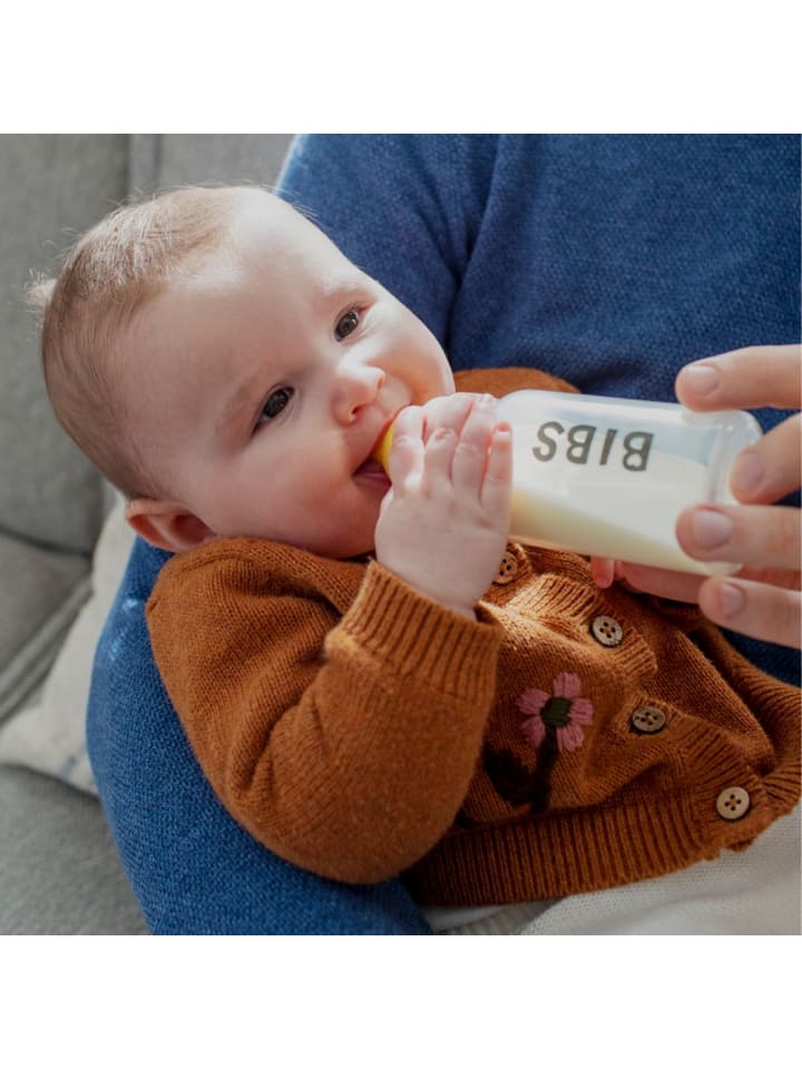 BIBS Glas-Flasche 2er Pack Baby Bottle Complete in rosa günstig kaufen onesize