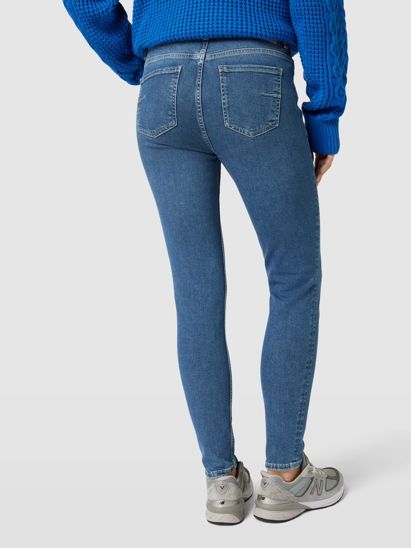 Slim Fit Jeans mit Knopf- und Reißverschluss in jeans
