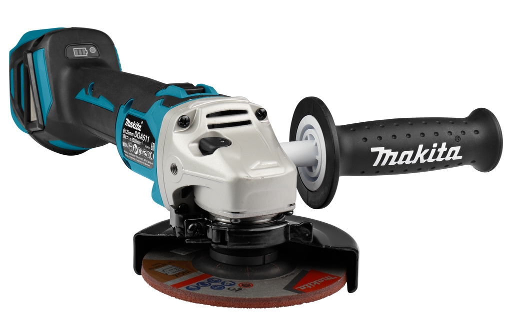 Makita DGA511ZJ 18V Angle grinder 125 mm excl. batteries and charger in MBox