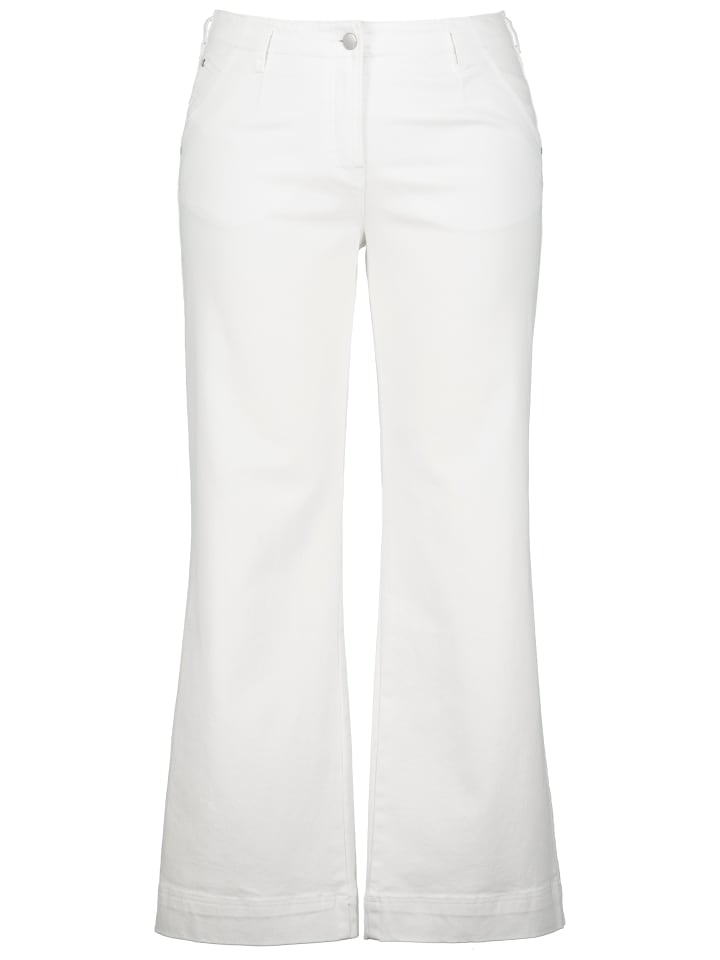 Ulla Popken Jeans in schneeweiß günstig kaufen 48 - Langgröße