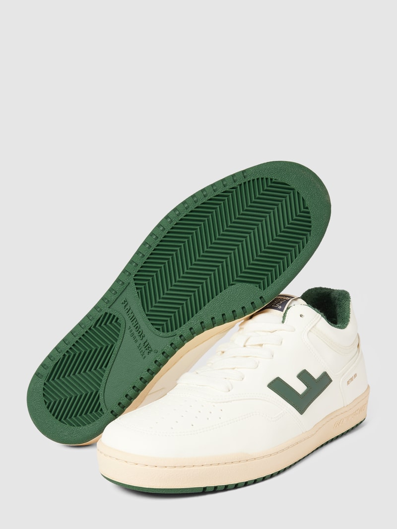 Sneaker mit Label-Details Modell 'Retro 90s' in weiß