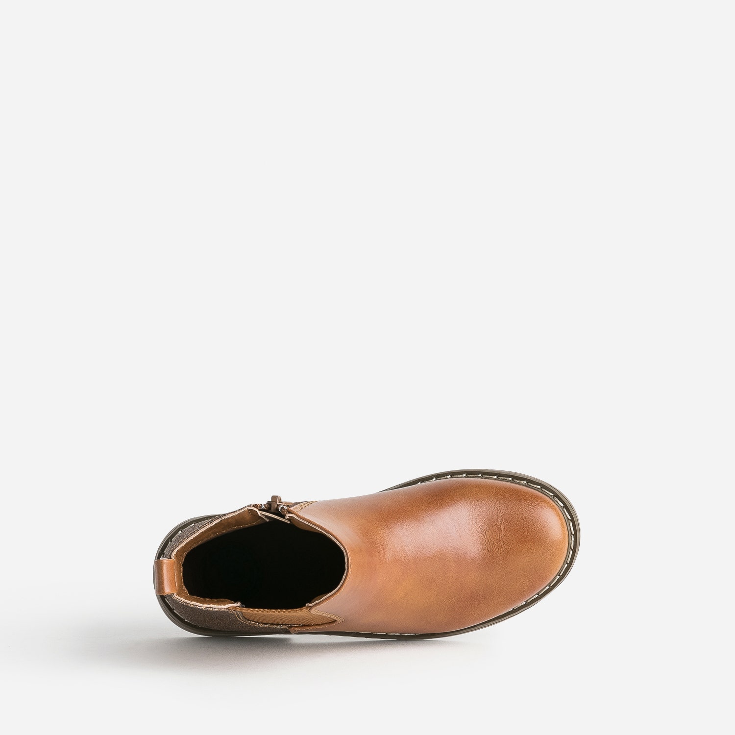 Chelsea boots BUGGY camel détails pailletés