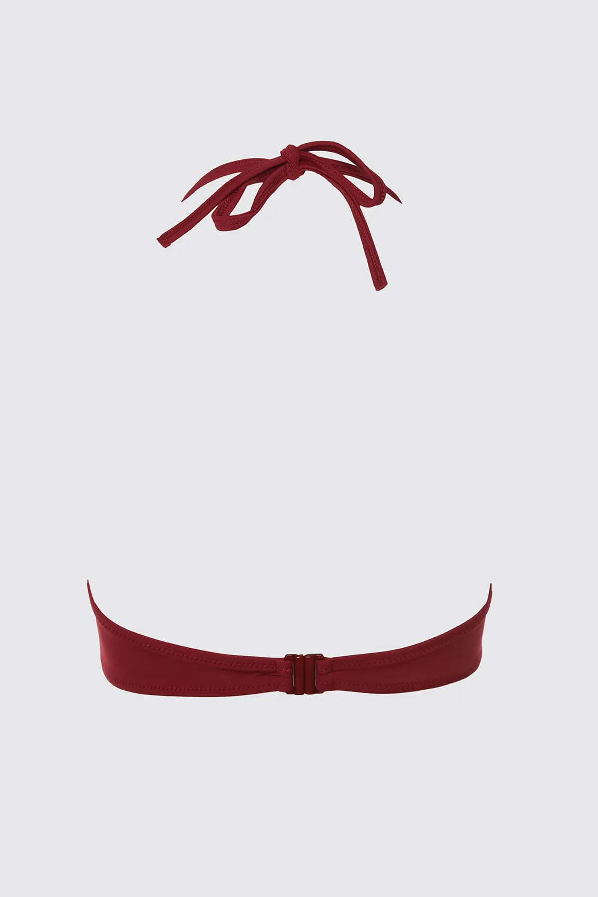 Trendyol Collection  Weinrotes Bralette-Bikinioberteil zum Binden TBESS21BU0098