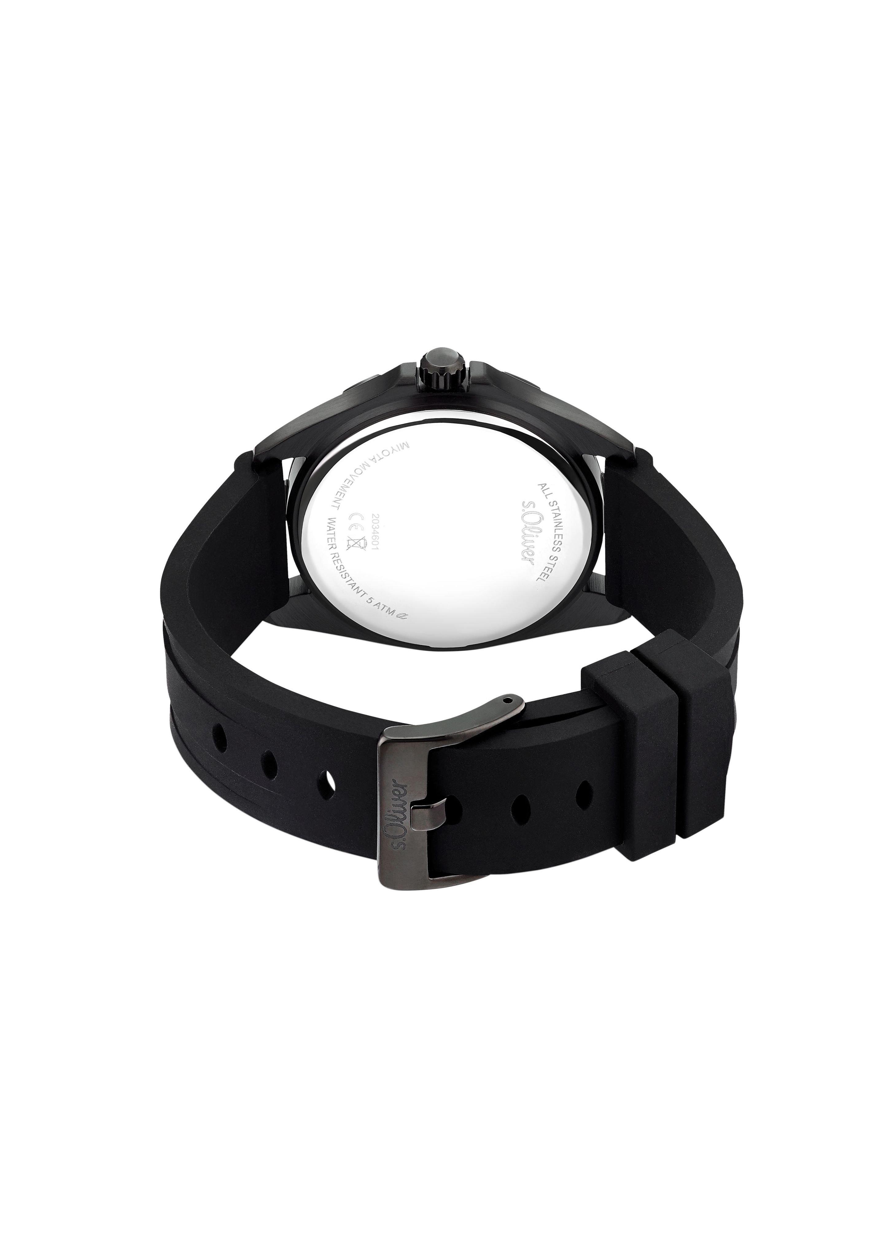 Schwarze Edelstahluhr  6007261-99B0