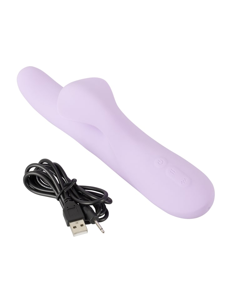 Sweet Smile Rabbitvibrator Thrusting Pearl Vibrator in lila günstig kaufen 23,5