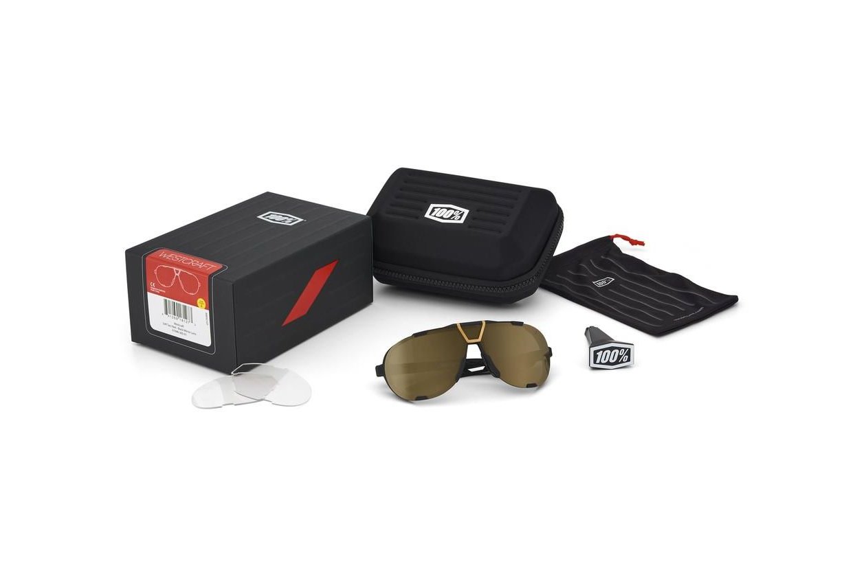100 Percent Westcraft soft tact red / Black Mirror Lens