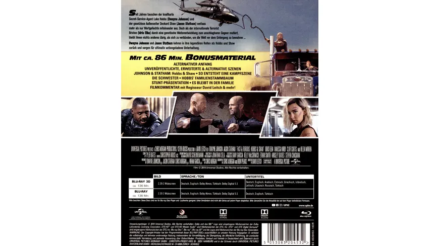 Fast & Furious: Hobbs & Shaw  (+ Blu-ray)