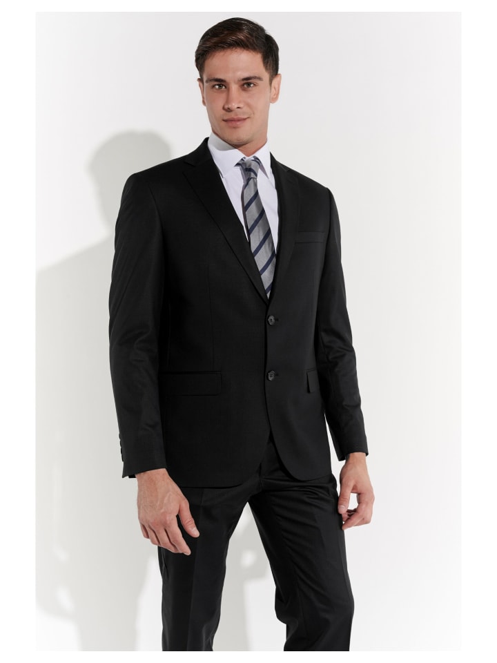 Steffen Klein Anzug REGULAR FIT in schwarz günstig kaufen