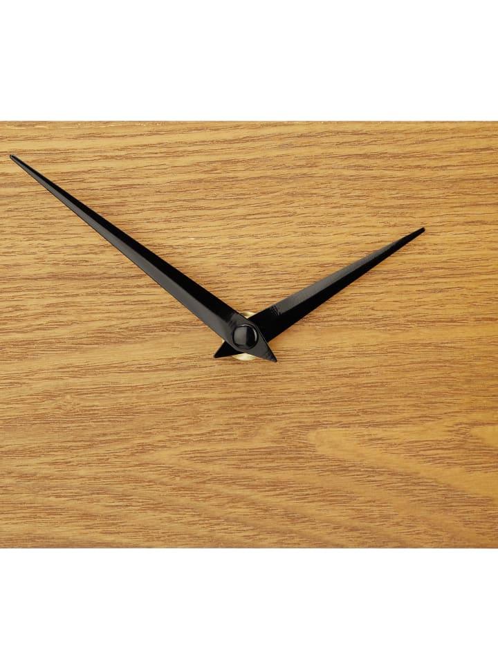 relaxdays Wanduhr in Braun/ Schwarz - Ø 30 cm günstig kaufen onesize