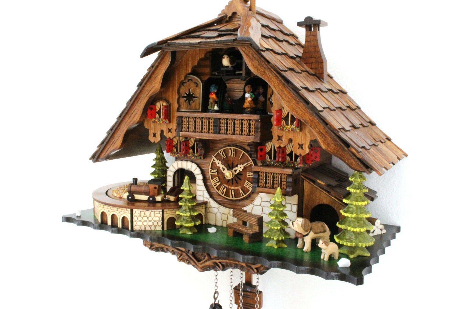 Clockvilla Hettich-Uhren Wanduhr Kuckucksuhr Schwarzwaldhaus Quarz