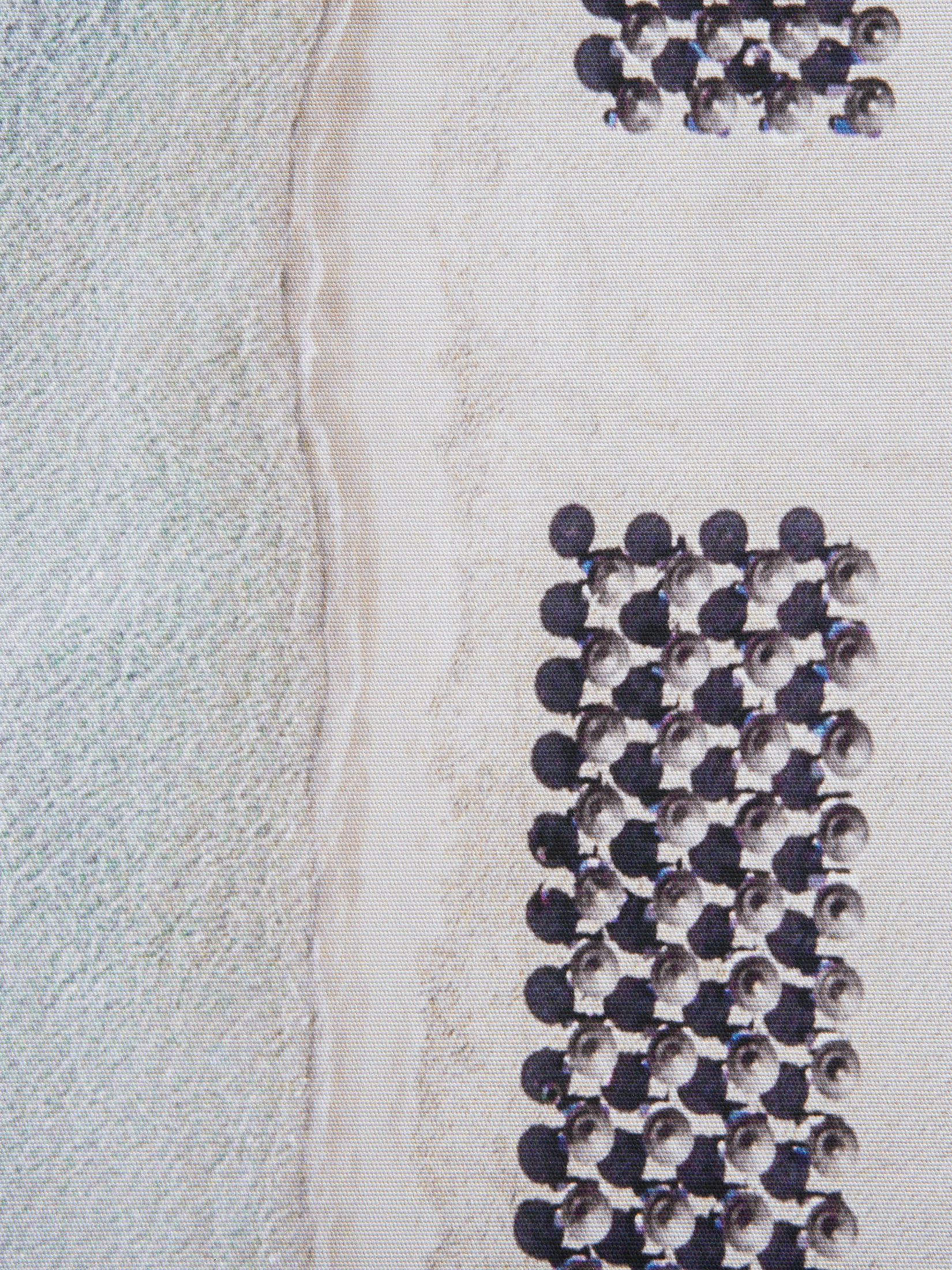 Strandtag Leinwand-Druck-gerahmt, Hellgraublau