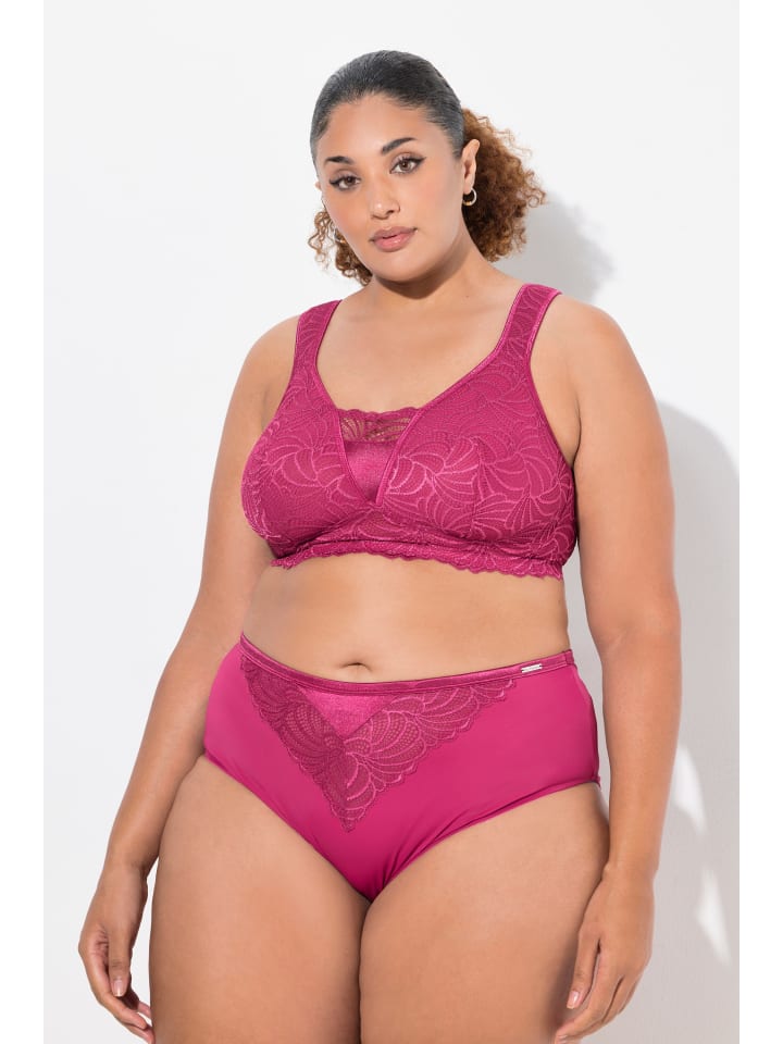 Ulla Popken BH ohne Bügel in fuchsia günstig kaufen